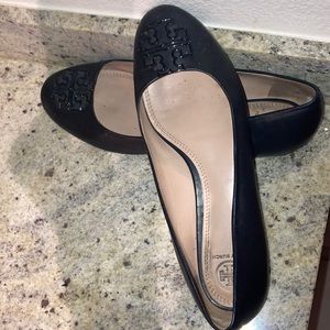 Black Tory Burch size 10 flats